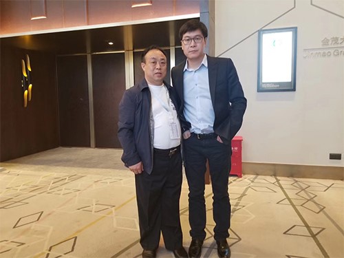 58同城負(fù)責(zé)人姚勁波同公司董事長田野合影